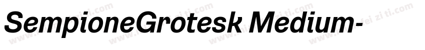 SempioneGrotesk Medium字体转换